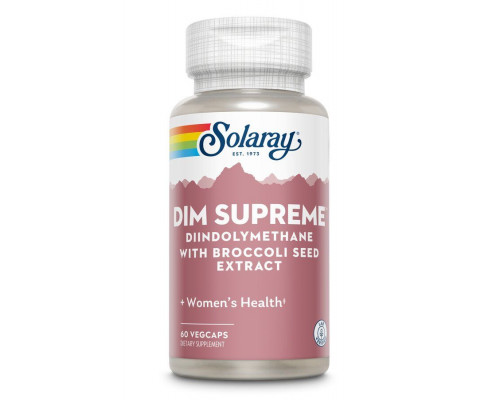 DIM комплекс (Диіндолілметан), DIM Supreme, Solaray, 60 капсул