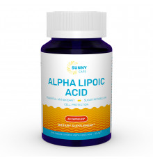Альфа-ліпоєва кислота, Alpha-Lipoic Acid Powerfull, Sunny Caps, 60 капсул