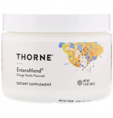 Підтримка кишківника, Enteromend, Thorne, смак апельсину і ванілі, 168 г