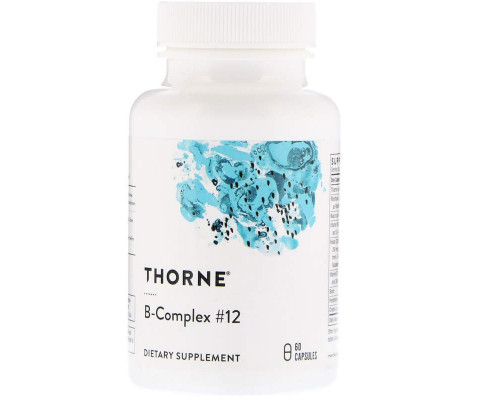 В комплекс, B-Complex # 12, Thorne, 60 капсул
