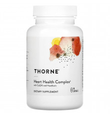 Підтримка здоров'я серця з CoQ10 та глодом, Heart Health Complex, Thorne, комплекс, 90 капсул