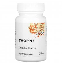 Екстракт виноградних кісточок, Grape Seed Extract, Thorne, 60 капсул (100 мг на капсулу)