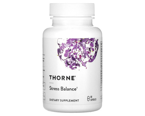 Стрес баланс, Stress Balance, Thorne, здорова реакція на стрес, 60 капсул