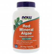Червоні водорості, Red Mineral Algae, Now Foods, мінеральні, 180 вегетаріанських капсул