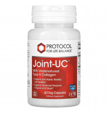 Підтримка здоров'я суглобів, Joint-UCe, Protocol for Life Balance, з неденатурованим колагеном типу II, 60 рослинних капсул