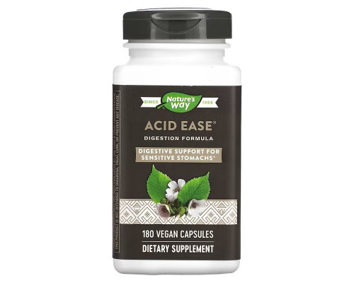 Формула травлення, Acid Ease, Digestion Formula, Nature's Way, 180 веганських капсул