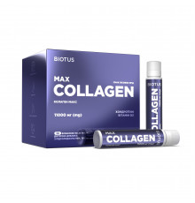 Колаген Макс, Collagen Max, Biotus, смак Лісові ягоди, 30 флаконів (по 25 мл кожний)