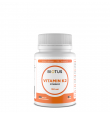 Вітамін К2-менахінон-7, Vitamin K2 MK-7, Biotus, 100 мкг, 60 капсул