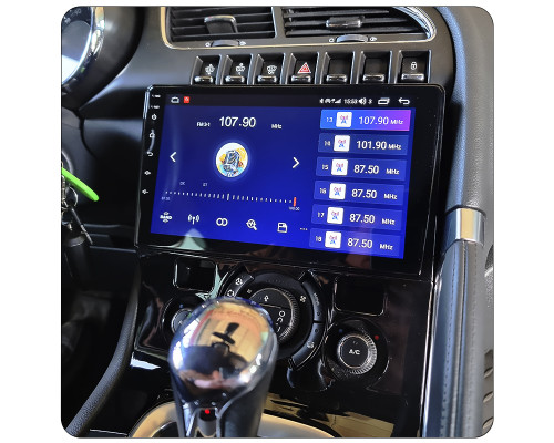Штатная магнитола Lesko для Peugeot 3008 I Рестайлинг 2013-2016 экран 9" 4/64Gb 4G Wi-Fi GPS Top