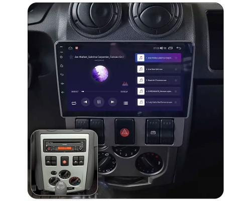 Штатная магнитола Lesko для Renault Logan I 2004-2009 экран 9" 1/16Gb Wi-Fi GPS Base