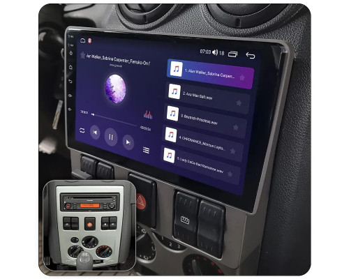 Штатная магнитола Lesko для Renault Logan I 2004-2009 экран 9" 2/32Gb Wi-Fi GPS Base