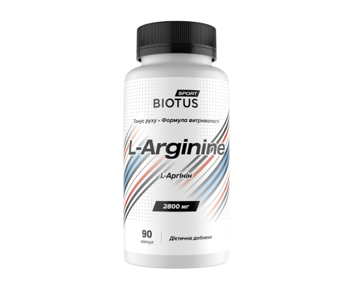 L-аргінін, L-Arginine, Biotus, 90 капсул