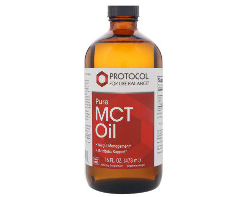 Олія MCT, Pure MCT Oil, Protocol for Life Balance, 473 мл