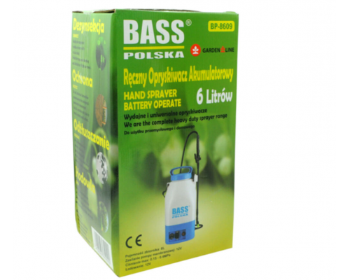 Плечовий акумуляторний садовий обприскувач 6л Bass Polska 8609