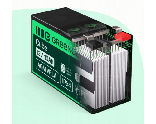 Акумулятор Green Cell AGM VRLA 12V 120Ah IP54 не потребує облуговування (термін служби - 5 років)