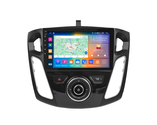 Штатная магнитола Lesko для Ford Focus III 2011-2015 экран 9" 2/32Gb CarPlay 4G Wi-Fi GPS Prime