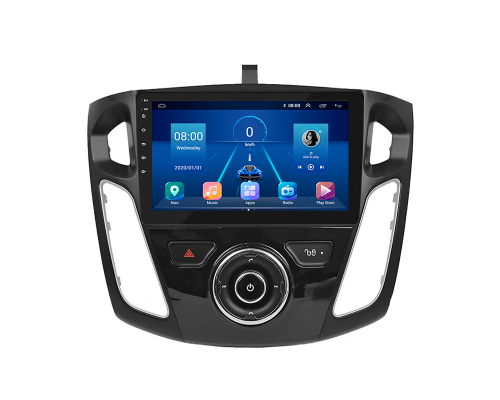 Штатная магнитола Lesko для Ford Focus III 2011-2015 экран 9" 6/128Gb 4G Wi-Fi GPS Top