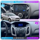 Штатная магнитола Lesko для Ford Focus III Рестайлинг 2014-2019 экран 9" 4/64Gb 4G Wi-Fi GPS Top