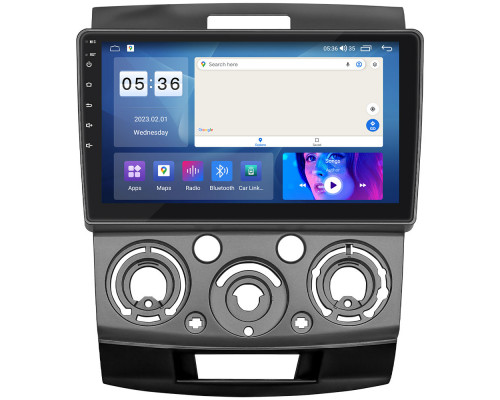 Штатная магнитола Lesko для Ford Ranger II 2006-2009 экран 9" 2/32Gb CarPlay 4G Wi-Fi GPS Prime