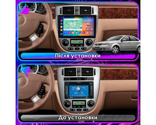 Штатная магнитола Lesko для Buick Excelle I 2004-2007 экран 10" 2/32Gb CarPlay 4G Wi-Fi GPS Prime
