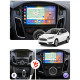 Штатная магнитола Lesko для Ford Focus III Рестайлинг 2014-2019 экран 9" 4/32Gb 4G Wi-Fi GPS Top