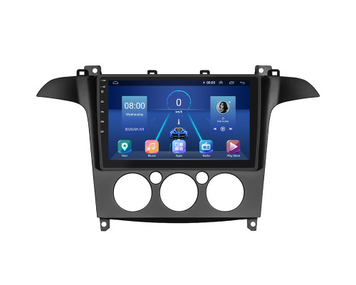 Штатная магнитола Lesko для Ford Galaxy II 2006-2010 экран 9" 4/32Gb 4G Wi-Fi GPS Top