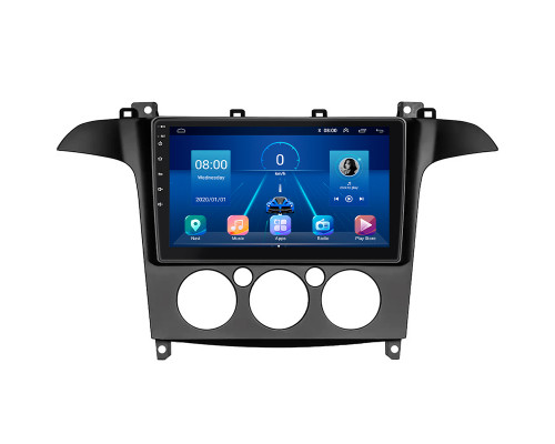 Штатная магнитола Lesko для Ford S-MAX I 2006-2010 экран 9" 4/32Gb 4G Wi-Fi GPS Top
