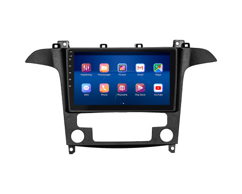 Штатная магнитола Lesko для Ford S-MAX I Рестайлинг 2010-2015 экран 9" 4/32Gb 4G Wi-Fi GPS Top