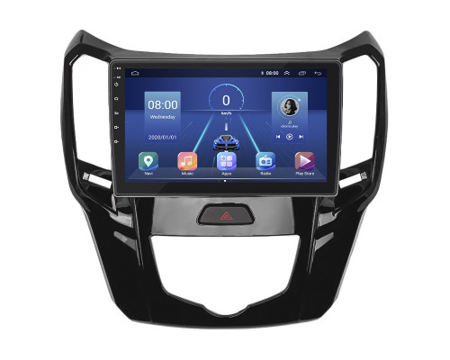 Штатная магнитола Lesko для Great Wall Hover M4  2012-2017 экран 9" 4/32Gb 4G Wi-Fi GPS Top