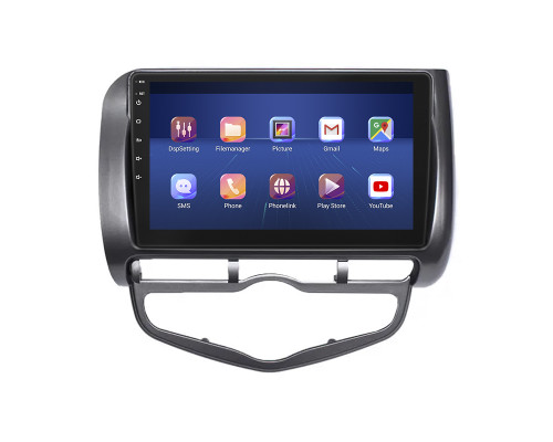 Штатная магнитола Lesko для Honda Fit I Auto AC 2001-2008 экран 9" 4/32Gb 4G Wi-Fi GPS Top