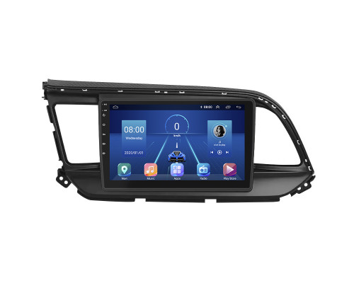 Штатная магнитола Lesko для Hyundai Avante AD 2018-2020 экран 9" 4/32Gb 4G Wi-Fi GPS Top