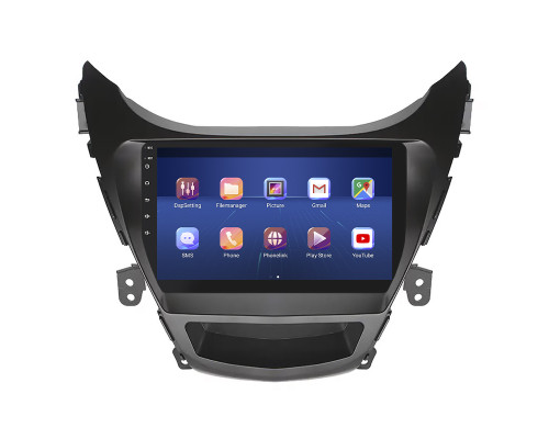 Штатная магнитола Lesko для Hyundai Elantra V (MD) 2010-2014 экран 9" 4/32Gb 4G Wi-Fi GPS Top