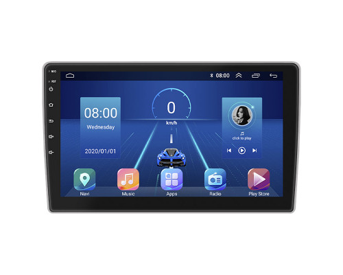 Штатная магнитола Lesko для Hyundai H-1 II 2007-2015 экран 9" 4/32Gb 4G Wi-Fi GPS Top