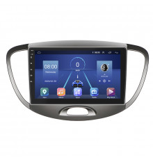 Штатная магнитола Lesko для Hyundai i10 I 2007-2013 экран 9" 4/32Gb 4G Wi-Fi GPS Top