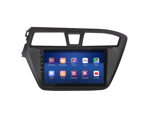 Штатная магнитола Lesko для Hyundai i20 II 2014-2018 экран 9" 4/32Gb 4G Wi-Fi GPS Top