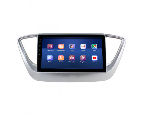 Штатная магнитола Lesko для Hyundai Solaris II 2017-2020 экран 9" 4/32Gb 4G Wi-Fi GPS Top