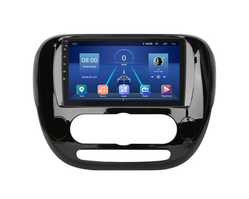 Штатная магнитола Lesko для Kia Soul II Рестайлинг 2016-2019 экран 9" 4/32Gb 4G Wi-Fi GPS Top