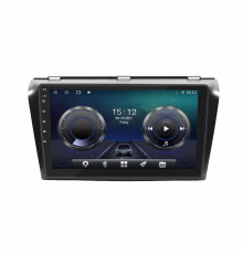 Штатная магнитола Lesko для Mazda 3 I (BK) Рестайлинг 2006-2009 экран 9" 4/32Gb 4G Wi-Fi GPS Top