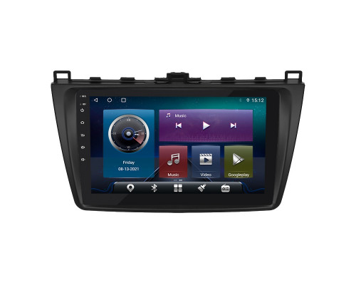 Штатная магнитола Lesko для Mazda 6 II (GH) 2007-2009 экран 9" 4/32Gb 4G Wi-Fi GPS Top