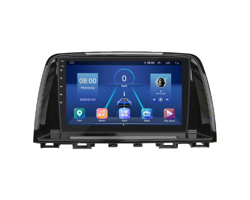 Штатная магнитола Lesko для Mazda 6 III (GJ) 2012-2015 экран 9" 4/32Gb 4G Wi-Fi GPS Top