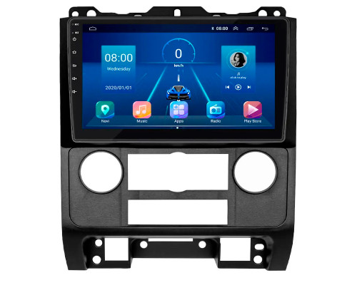 Штатная магнитола Lesko для Mazda Tribute II 2007-2011 экран 9" 4/32Gb 4G Wi-Fi GPS Top