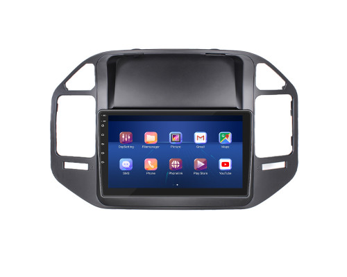 Штатная магнитола Lesko для Mitsubishi Pajero III 1999-2002 экран 9" 4/32Gb 4G Wi-Fi GPS Top