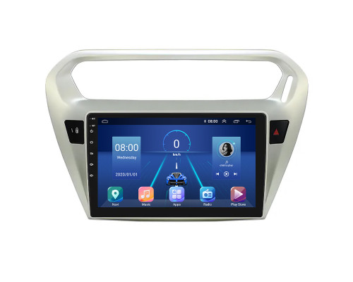 Штатная магнитола Lesko для Peugeot 301 I 2012-2016 экран 9" 4/32Gb 4G Wi-Fi GPS Top