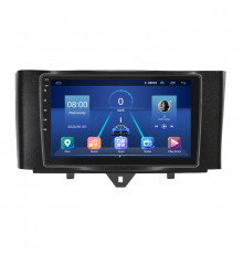 Штатная магнитола Lesko для Smart Fortwo 452 2011-2017 экран 9" 4/32Gb 4G Wi-Fi GPS Top