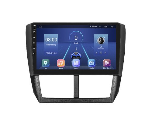 Штатная магнитола Lesko для Subaru Impreza III 2007-2011 экран 9" 4/32Gb 4G Wi-Fi GPS Top