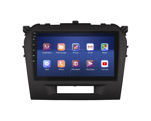 Штатная магнитола Lesko для Suzuki Vitara II 2014-2019 экран 9" 4/32Gb 4G Wi-Fi GPS Top