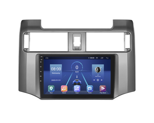 Штатная магнитола Lesko для Toyota 4Runner V 2009-2013 экран 9" 4/32Gb 4G Wi-Fi GPS Top