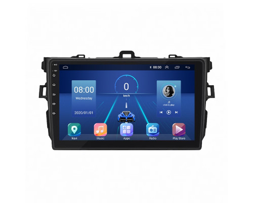 Штатная магнитола Lesko для Toyota Corolla X (E140, E150) 2006-2012 экран 9" 4/32Gb 4G Wi-Fi GPS Top