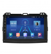Штатная магнитола Lesko для Toyota Land Cruiser Prado 120 Series 2002-2007 экран 9" 4/32Gb 4G Wi-Fi GPS Top