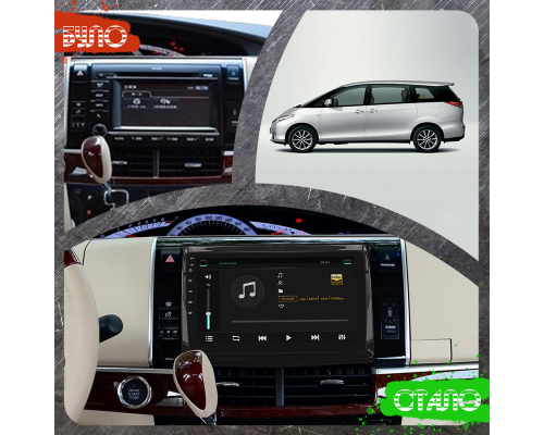 Штатная магнитола Lesko для Toyota Previa III (XR50) 2006-2019 экран 9" 4/32Gb 4G Wi-Fi GPS Top